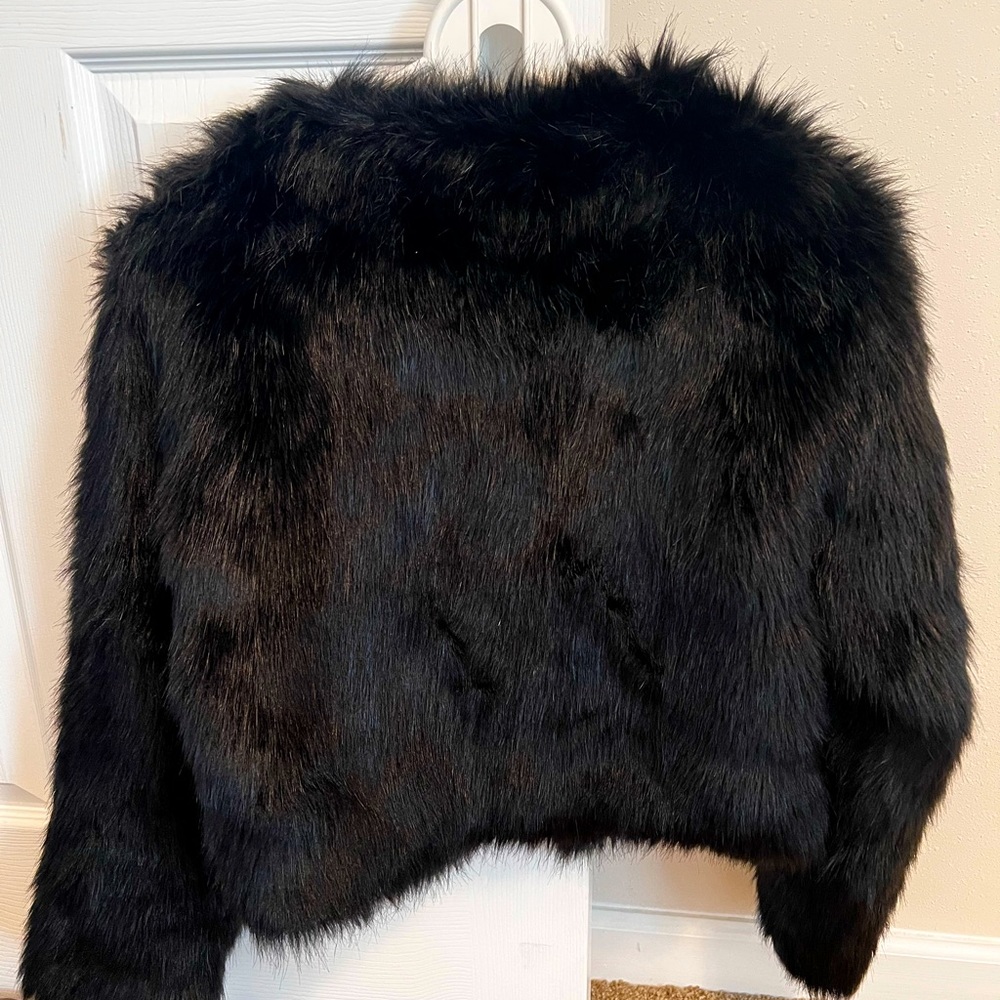Faux fur coat